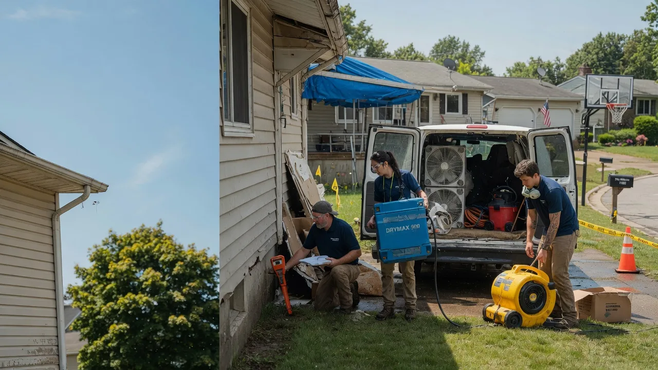 Ceiling Leak Cleanup in Greendale, WI near me